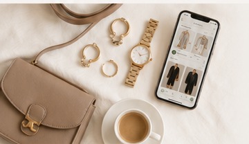 Outfit app preview with accessories