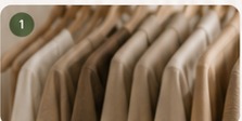 Clothes in wardrobe